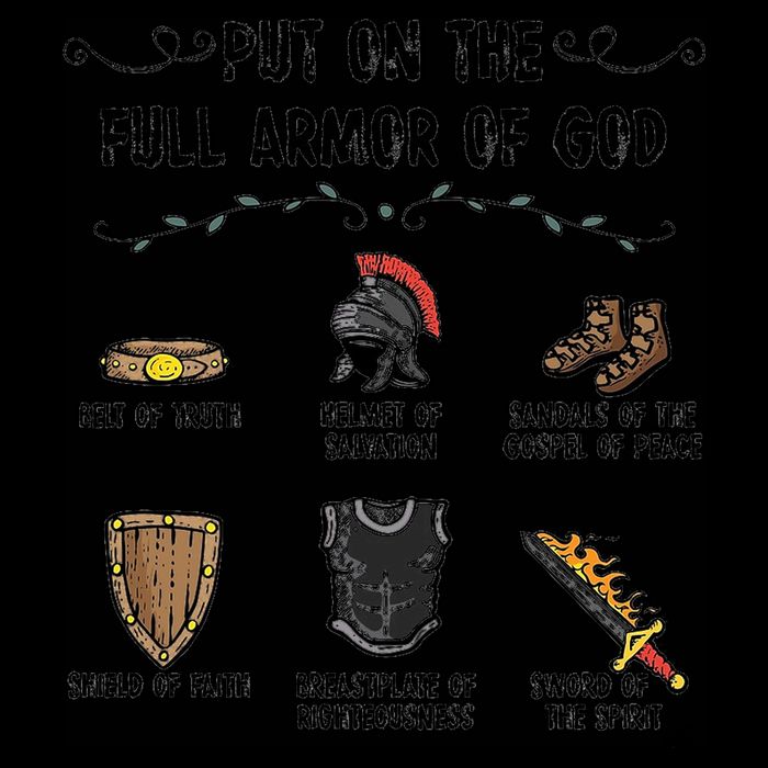 Put On The Full Armor Of God Drawstring Bag