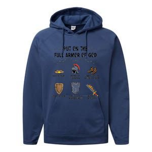 Put On The Full Armor Of God Performance Fleece Hoodie