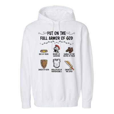 Put On The Full Armor Of God Garment-Dyed Fleece Hoodie
