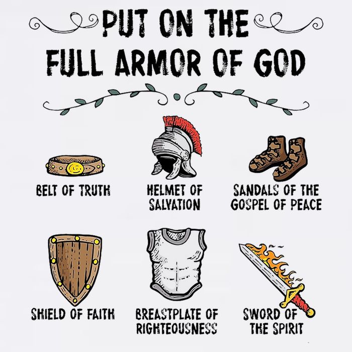 Put On The Full Armor Of God Garment-Dyed Sweatshirt