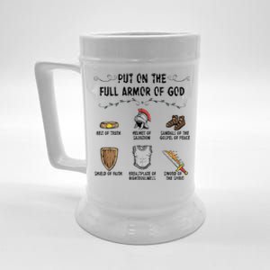 Put On The Full Armor Of God Beer Stein