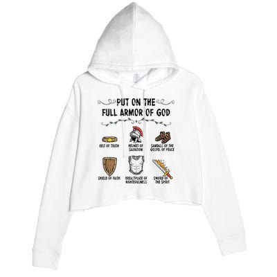 Put On The Full Armor Of God Crop Fleece Hoodie
