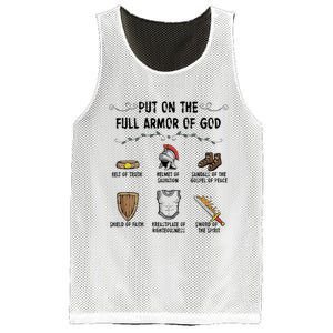 Put On The Full Armor Of God Mesh Reversible Basketball Jersey Tank