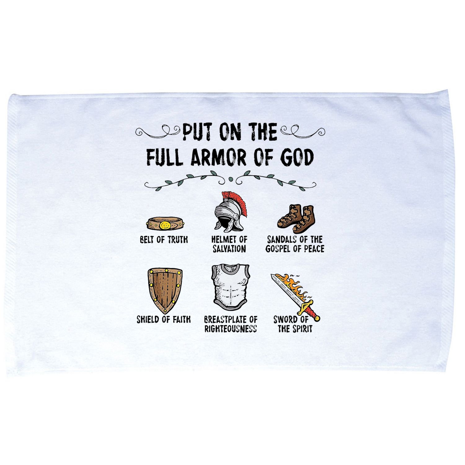 Put On The Full Armor Of God Microfiber Hand Towel