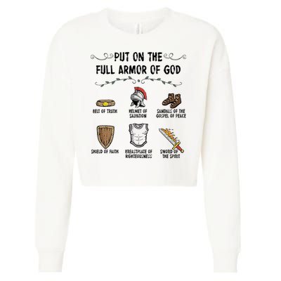 Put On The Full Armor Of God Cropped Pullover Crew