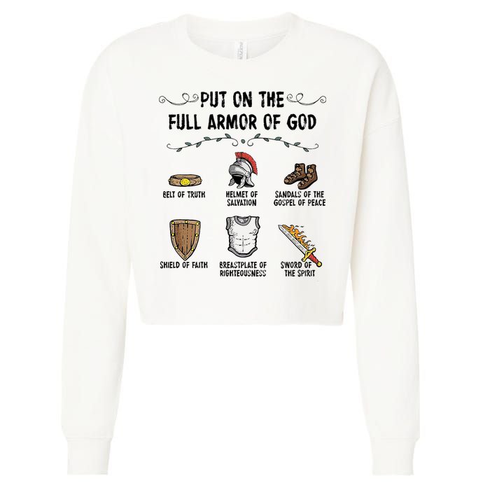 Put On The Full Armor Of God Cropped Pullover Crew