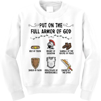 Put On The Full Armor Of God Kids Sweatshirt
