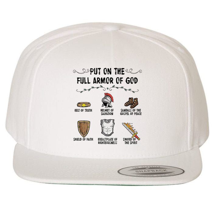 Put On The Full Armor Of God Wool Snapback Cap