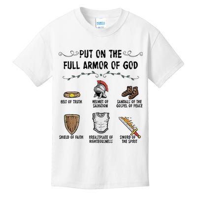 Put On The Full Armor Of God Kids T-Shirt