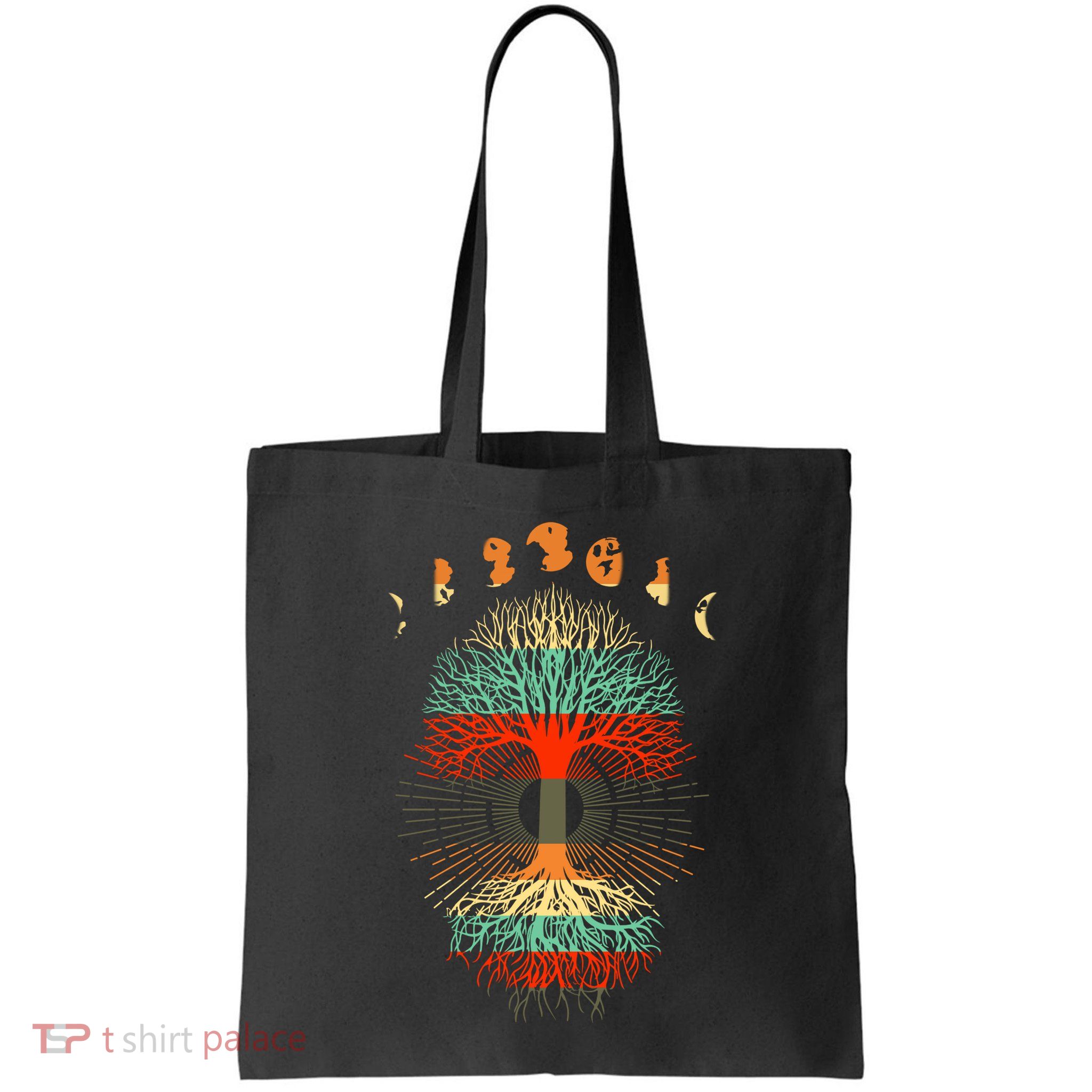Phases Of The Moon Nature Retro Bag