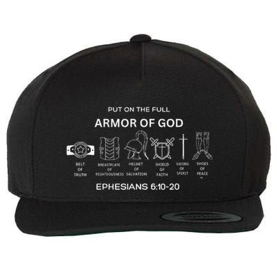 Put On The Full Armor Of God Bible Verse Religious Wool Snapback Cap