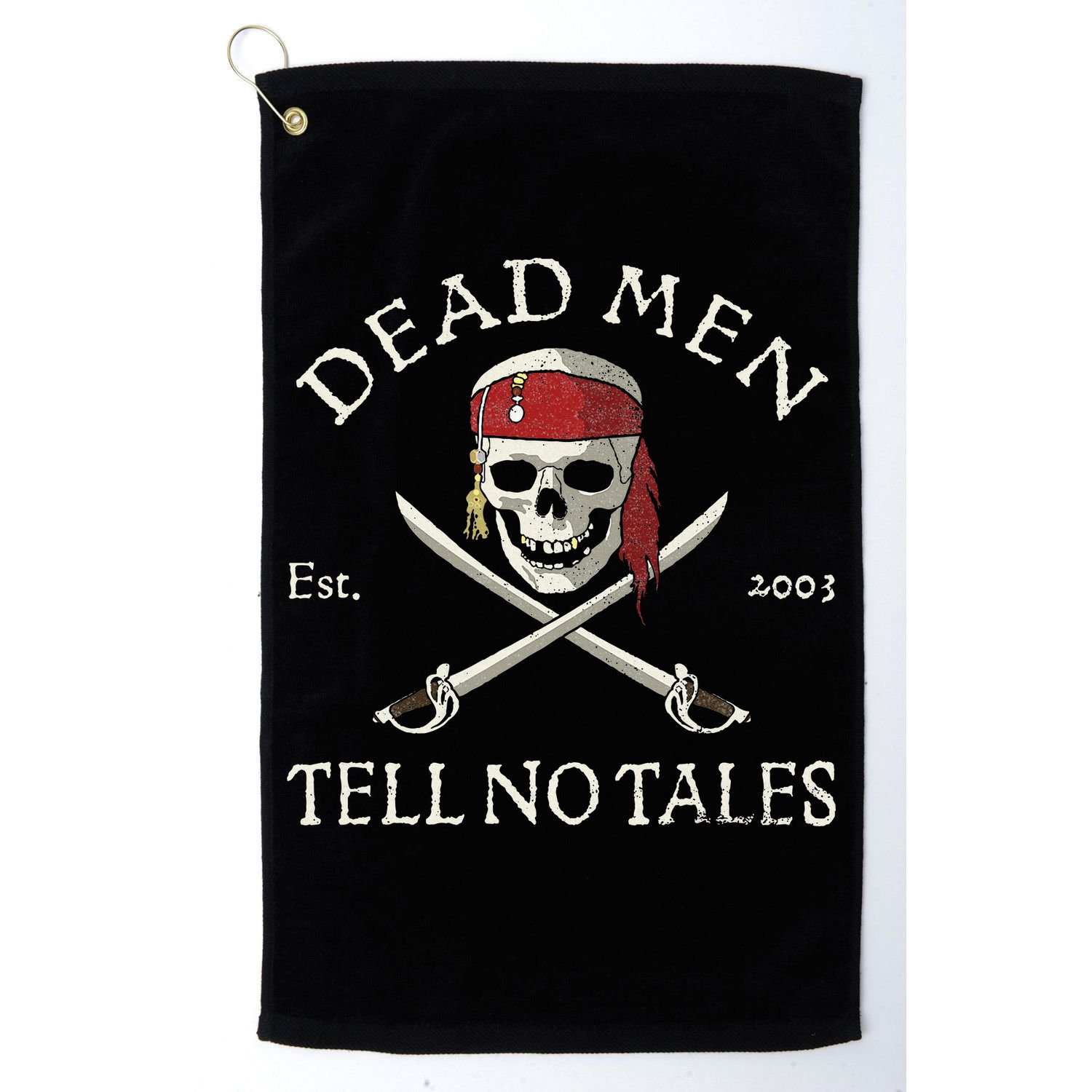 Dead Tell No Tales Golf Towel