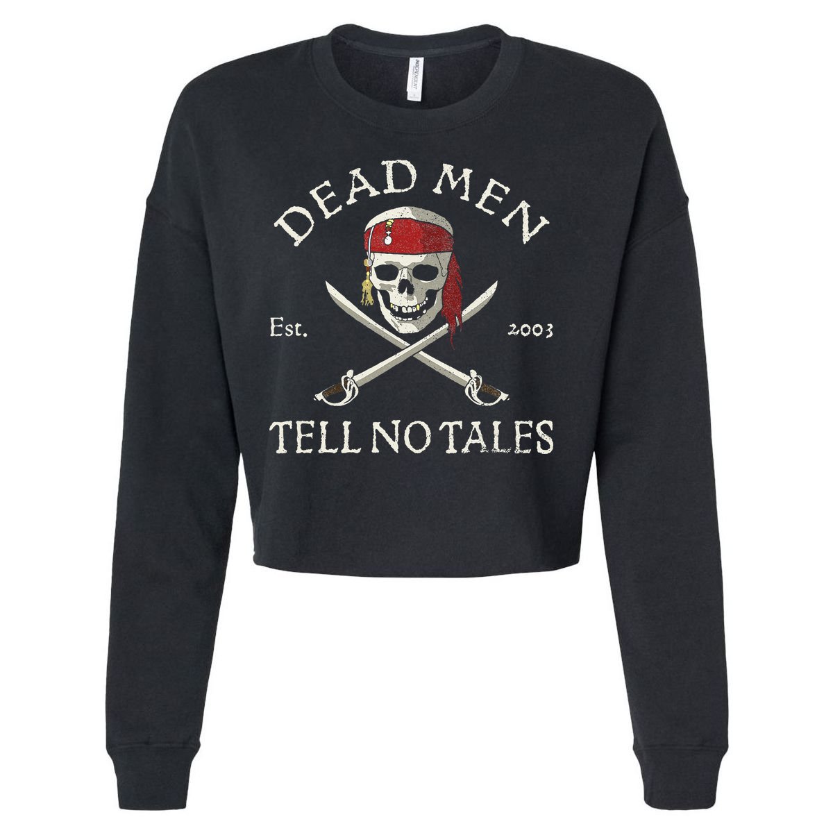 Dead Tell No Tales Cropped Pullover Crew