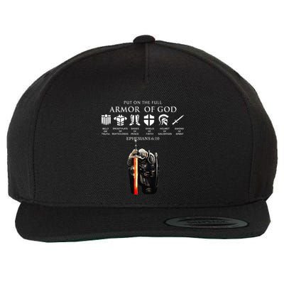 Put On The Full Armor Of God Wool Snapback Cap