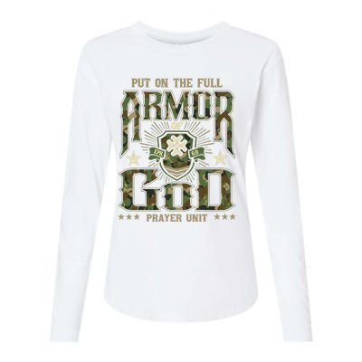 Put On The Full Armor Of God Christian Religious Bible Womens Cotton Relaxed Long Sleeve T-Shirt