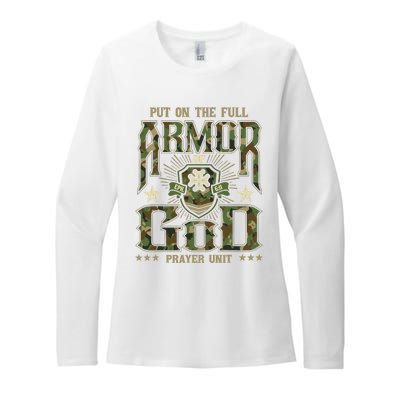 Put On The Full Armor Of God Christian Religious Bible Womens CVC Long Sleeve Shirt