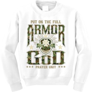 Put On The Full Armor Of God Christian Religious Bible Kids Sweatshirt