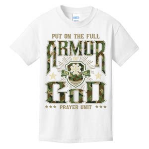 Put On The Full Armor Of God Christian Religious Bible Kids T-Shirt