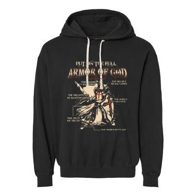 Put On The Full Armor Of God Jesus Garment-Dyed Fleece Hoodie