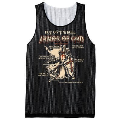 Put On The Full Armor Of God Jesus Mesh Reversible Basketball Jersey Tank