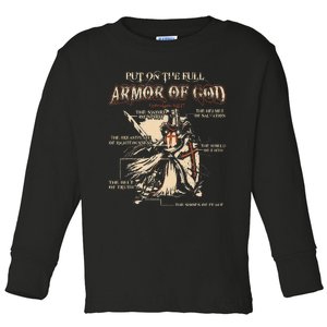 Put On The Full Armor Of God Jesus Toddler Long Sleeve Shirt