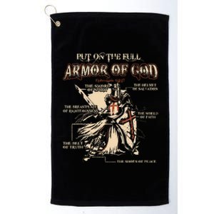 Put On The Full Armor Of God Jesus Platinum Collection Golf Towel