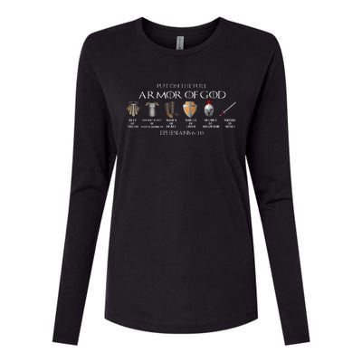 Put On The Full Armor Of God Belt Of Truth Breast Plate Of Womens Cotton Relaxed Long Sleeve T-Shirt