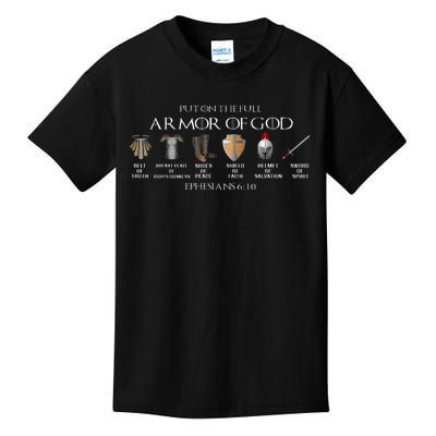 Put On The Full Armor Of God Belt Of Truth Breast Plate Of Kids T-Shirt