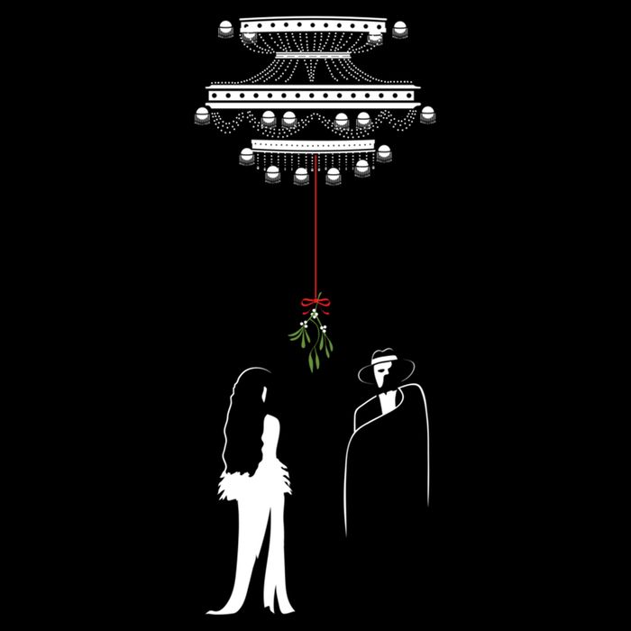 Phantom Of The Opera Christmas Mistletoe Gift Drawstring Bag