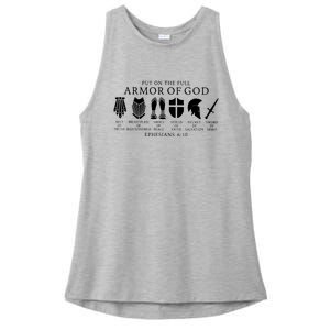 Put On The Full Armor Of God Ephesians 6 10 Ladies PosiCharge Tri-Blend Wicking Tank