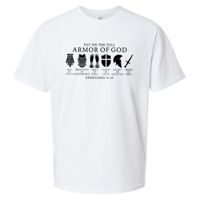 Put On The Full Armor Of God Ephesians 6 10 Sueded Cloud Jersey T-Shirt