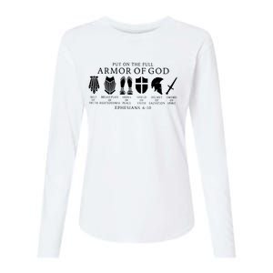 Put On The Full Armor Of God Ephesians 6 10 Womens Cotton Relaxed Long Sleeve T-Shirt