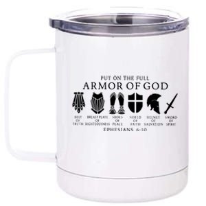 Put On The Full Armor Of God Ephesians 6 10 12 oz Stainless Steel Tumbler Cup