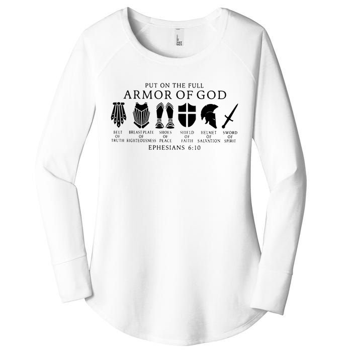 Put On The Full Armor Of God Ephesians 6 10 Women's Perfect Tri Tunic Long Sleeve Shirt