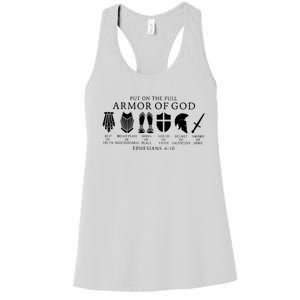 Put On The Full Armor Of God Ephesians 6 10 Women's Racerback Tank