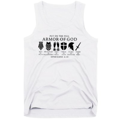 Put On The Full Armor Of God Ephesians 6 10 Tank Top