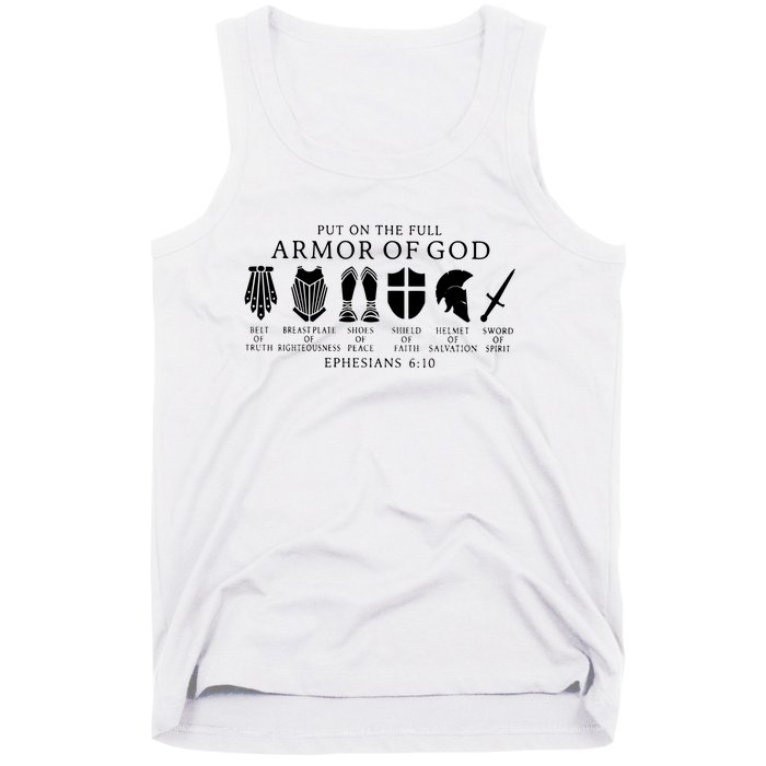 Put On The Full Armor Of God Ephesians 6 10 Tank Top