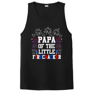 Papa Of The Little Firecracker Gift 4th Of July Birthday Gift PosiCharge Competitor Tank