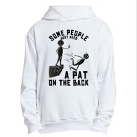 Pat On The Back Funny Adult Sarcastic Design Urban Pullover Hoodie