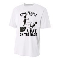 Pat On The Back Funny Adult Sarcastic Design Performance Sprint T-Shirt