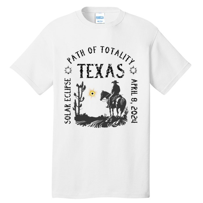 Path Of Totality Texas Solar Eclipse Tall T-Shirt