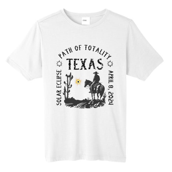 Path Of Totality Texas Solar Eclipse Tall Fusion ChromaSoft Performance T-Shirt