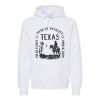 Path Of Totality Texas Solar Eclipse Premium Hoodie