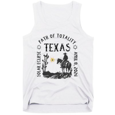 Path Of Totality Texas Solar Eclipse Tank Top