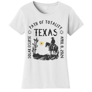 Path Of Totality Texas Solar Eclipse Women's T-Shirt