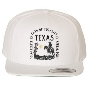 Path Of Totality Texas Solar Eclipse Wool Snapback Cap