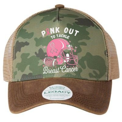 Pin.K Out Tackle Breast Cancer Awareness American Football Legacy Tie Dye Trucker Hat