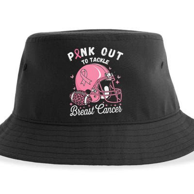 Pin.K Out Tackle Breast Cancer Awareness American Football Sustainable Bucket Hat