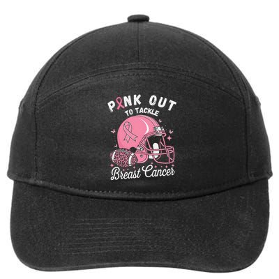 Pin.K Out Tackle Breast Cancer Awareness American Football 7-Panel Snapback Hat