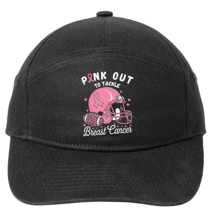 Pin.K Out Tackle Breast Cancer Awareness American Football 7-Panel Snapback Hat